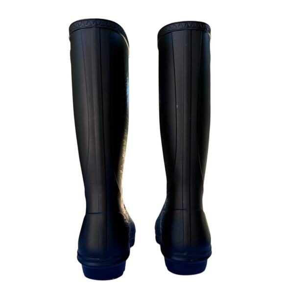 Ugg Shelby Matte Rubber Boots US Size 8 Sheepskin Insole! Rain Boot Wellies - Picture 5 of 9